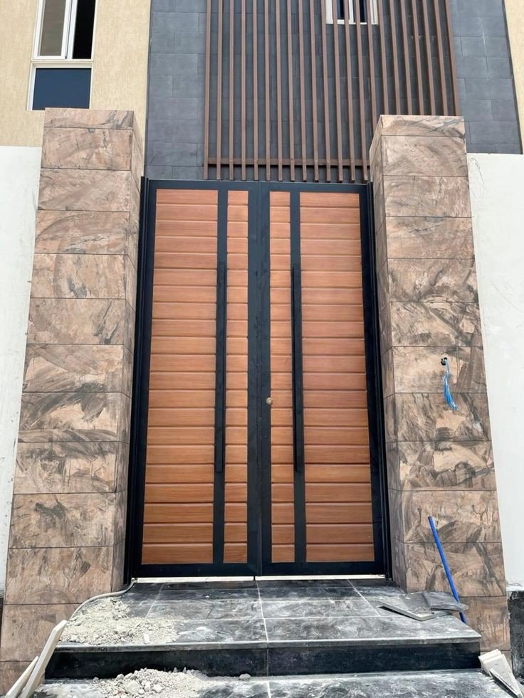 تكسيات ابواب بديل خشب